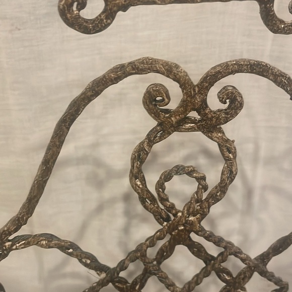 Tan metal 3 tier candle holder wall mount large item - Picture 3 of 3